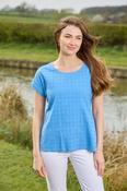 BRODERIE ANGALISE TOP BLUE image