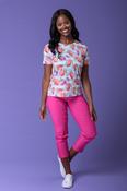 Crochet Peached Bengaline Trousers RASPBERRY