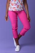 Crochet Peached Bengaline Trousers RASPBERRY image