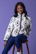 Aztec Fleece Jacket CREAM image