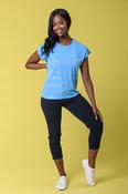 Lurex Knot Rope Tee BLUE