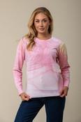 Pink Rose Sequin Print Sweater KP168702 PINK