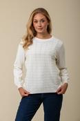 Wavy Pointelle Sweater 2 KP733647 CREAM