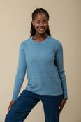 Rib Slv + Pearl Sweater 2 KP173681 BLUE