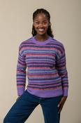 Stripe Fairisle Sweater – Purple