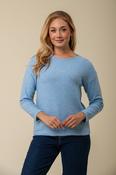 Lurex Bouclé Sweater GK12297 – Blue image