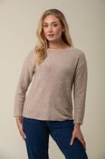 Lurex Boucle Sweater – BEIGE image