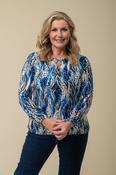 Supersoft Keyhole Top – Blue Wave