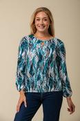 Supersoft Keyhole Top – Green Wave