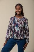 Supersoft Keyhole Top – Purple Wave