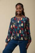 Supersoft Keyhole Top – Navy