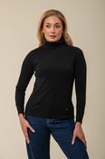 Cotton Roll Neck – Black