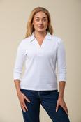 Diamante Collar Top – White