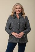 Tweed Nep Coat NB2025-211 – Black