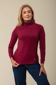 Cotton Roll Neck – Dark Red