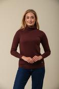 Cotton Roll Neck – Brown