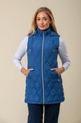 Double Stitch Oval Gilet C36 – Blue image