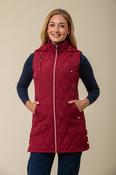 Double Stitch Oval Gilet C36 – Wine image