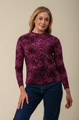 Velour Flocking Top GL12503 WINE