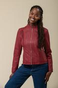 PU Jacket J508609 – Burgundy image
