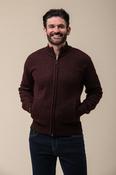 Mens Full Zip Fleece Jacket – Burgundy