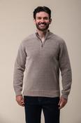 Mens 1/2 Zip Fleece – Beige