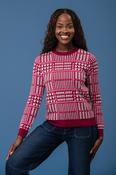 Pink Grid Sweater – GK12317 – Pink image