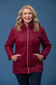 Designer Diamond Quilt Jacket WZODW WINE image