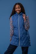 Double Stitch Oval Gilet C36 – Blue image