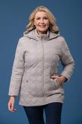 Designer Diamond Quilt Jacket WZODW GREY image