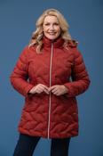 Jessie Quilted Hooded Jacket H-25002 – Rust image
