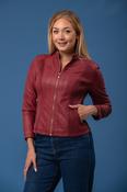 PU Jacket J508609 – Burgundy image
