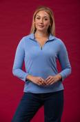 Fleece 1/2 Zip – Mountain Bluebird image