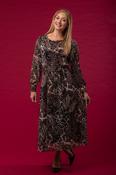 Brown Animal Print Maxi Dress BROWN image