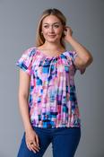 Tie Neck Gypsy Top PINK image
