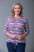 Drawcord Waves Brushed Top PINK/PURPLE