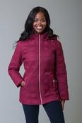 Designer Diamond Quilt Jacket WZODW WINE image