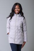 Designer Diamond Quilt Jacket WZODW GREY image