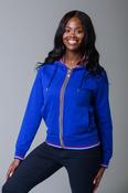 Stripe Lining Hoody Mazarine Blue