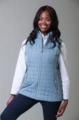 Square Quilt + Elastic Gilet GREEN
