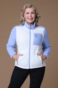 Contrast Sleeve Fleece LILAC/WHITE