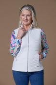 Honeycomb sides gilet WHITE