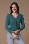 Ribbed Cardigan KC522337 GREEN