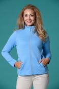 Maze Full Zip Top BLUE