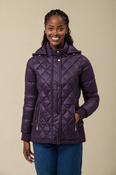 Plait Trim Jacket – Dark Purple