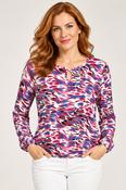 Supersoft Keyhole Top – Pink/Blue