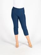 T30513  CROPPED DENIM TROUSER 22 INCH LEG MID BLUE image