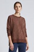 Textured Knit Tunic TU31329 – Coffee image
