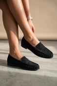Suede Penny Loafer UH224 – Black