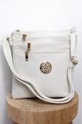Cross Body Top Zip Bag JM1112 WHITE